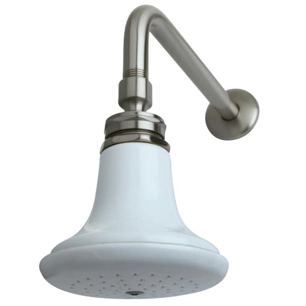 Shower Head, Brushed Nickel, Wall Mount